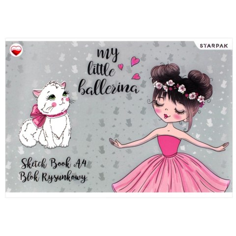 BLOQUE DIBUJO A4/20K BAILARINA BLANCO STARPAK 492043