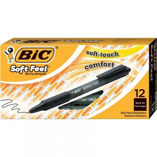 BOLIGRAFO DE RETORNO SOFT FEEL NEGRO PAQUETE DE 12 UDS. BIC 837397