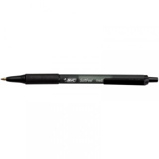 BOLIGRAFO DE RETORNO SOFT FEEL NEGRO PAQUETE DE 12 UDS. BIC 837397