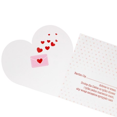 TICKET DE CARGA 15X15 CM CON SOBRE SAN VALENTIN 25 UDS. POL-MAK LKS WAL