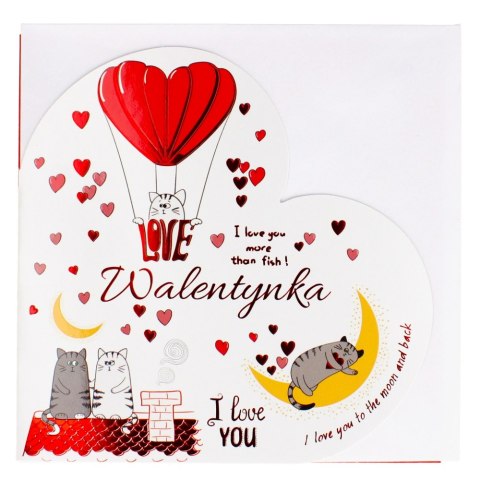 TICKET DE CARGA 15X15 CM CON SOBRE SAN VALENTIN 25 UDS. POL-MAK LKS WAL