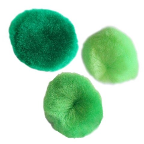 POMPONES ACRILICO 25MM TONO VERDE 30 UDS. SERIE TITANUM CRAFT-FUN