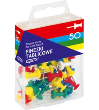 PINS PARA TABLERO DE COLORES GRAN CAJA PLÁSTICO 50 UDS.