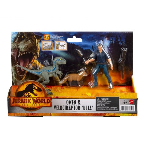 Jurassic Man and Dinosaur - Set - Mattel - Ast Hdx46 Wb3