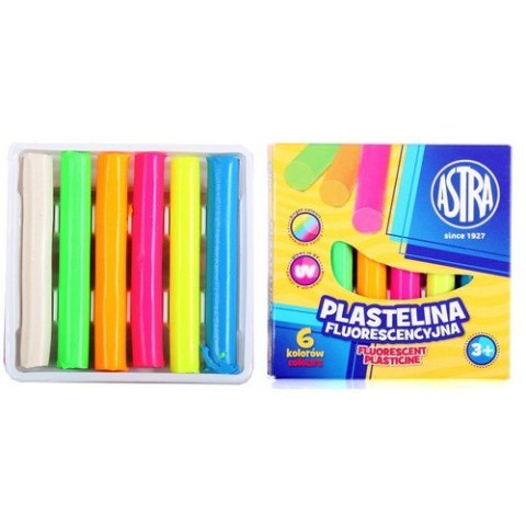 PLASTICINA 6 COLORES FLUO ASTRA 83811906