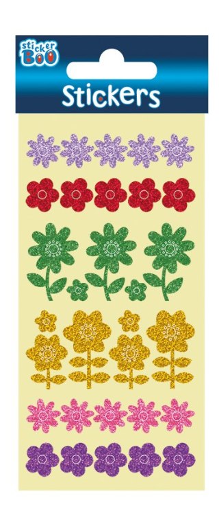 ADHESIVO BOO 10X20 FLORES SHIMMER PHB STARPAK 382544