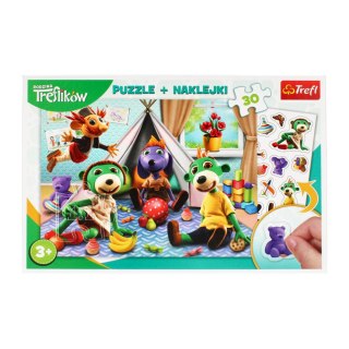 PUZZLE 30 ELEMENTOS CON PEGATINAS TREFLIK FAMILIA TREFL 90989