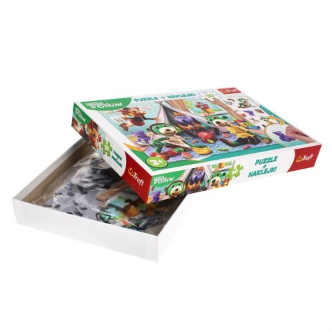 PUZZLE 30 ELEMENTOS CON PEGATINAS TREFLIK FAMILIA TREFL 90989