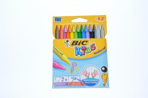 CRAYONES VELAS BIC KIDS PLASTIDECOR CAJA 12 UDS.