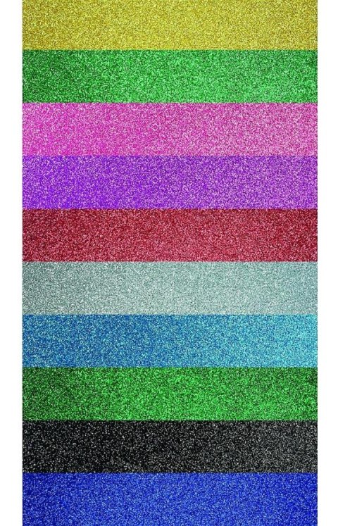 A4 ESPUMA AUTOADHESIVA GLITTER 10 COLORES TITANUM SERIE CRAFT-FUN