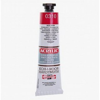 PINTURAS ACRILICAS EN TUBO 40ML ROJO OSCURO KOH-I-NOOR 162715