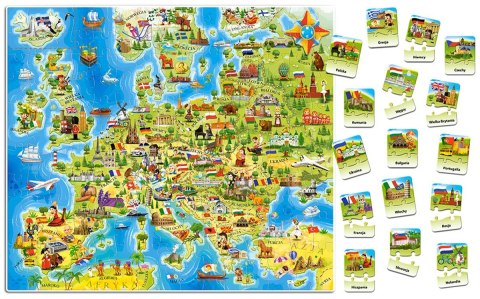 ROMPECABEZAS EDUCATIVOS MAPA DE EUROPA CASTORLAND E-227