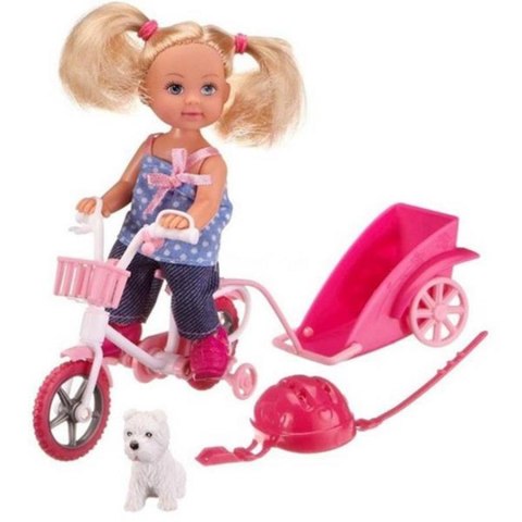 MUÑECA 12 CM EVI EN BICICLETA SIMBA 105730873