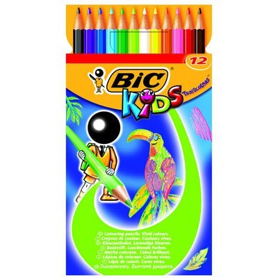 LÁPICES BIC KIDS TROPICOLORS2 CAJA DE 12