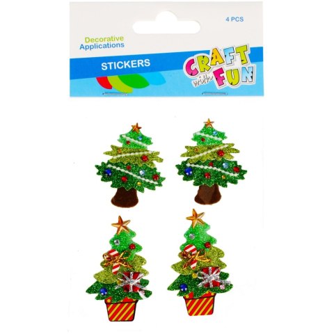 DECORACION NAVIDAD EVA ARBOL DE NAVIDAD 4 PCS. ARTESANÍA CON DIVERSIÓN 479982