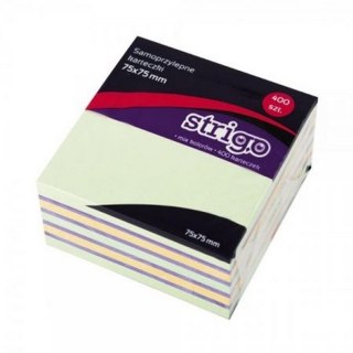 CUADERNO AUTOADHESIVO 7,5X7,5 CM 400 HOJA PASTEL STRIGO SSN002