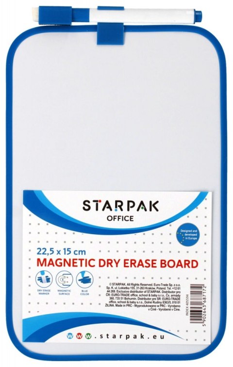 PIZARRA SECADORA MAGNÉTICA CON PLUMA STARPAK 405594