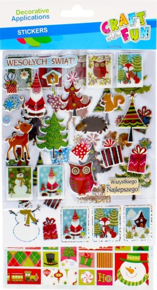 ADHESIVOS NAVIDEÑOS MIX CRAFT CON DIVERSIÓN 438606