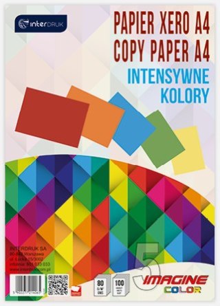 PAPEL XERO A4 COLOR 80 G MIX INTENSIVO INTERPRINT 214065