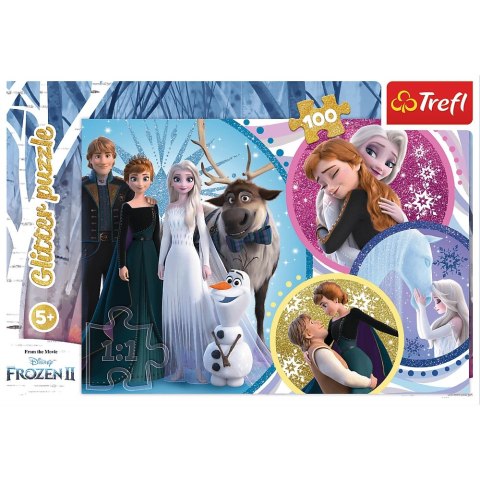 PUZZLE 100 ELEMENTOS GLITTER IN THE GLOW OF LOVE TREFL 14817 TR