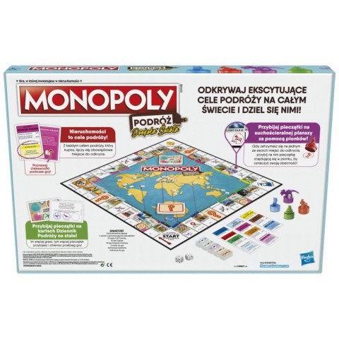 JUEGO HASBRO MONOPOLY ALREDEDOR DEL MUNDO F4007 PUD6