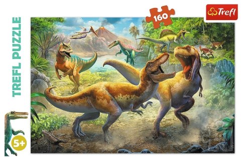 PUZZLE 160 PIEZAS LUCHANDO TIRANOSAURIOS TREFL 15360