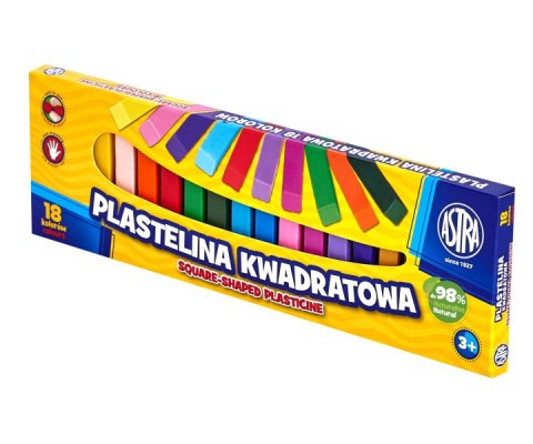 PLASTICINA CUADRADA 18 COLORES ASTRA 83814904