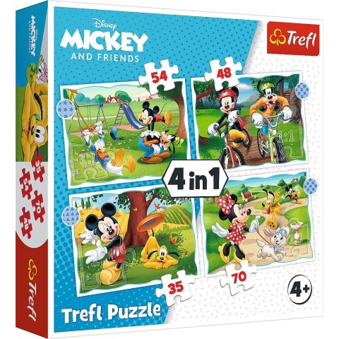 PUZZLE 4EN1 COOL DÍA DE MICKY TREFL 34604