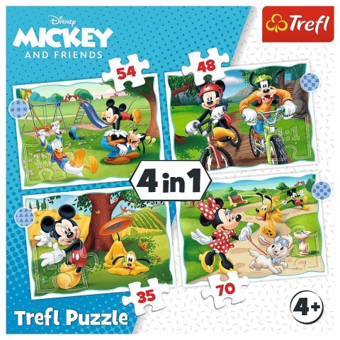 PUZZLE 4EN1 COOL DÍA DE MICKY TREFL 34604