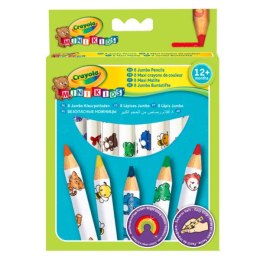 Crayola Baby - Lápices de colores Jumbo decorados 8 piezas