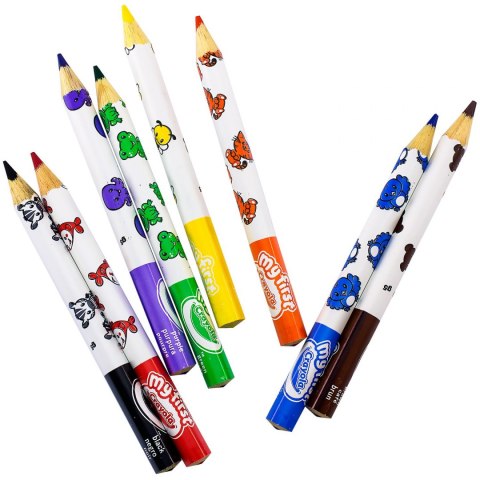 Crayola Baby - Lápices de colores Jumbo decorados 8 piezas