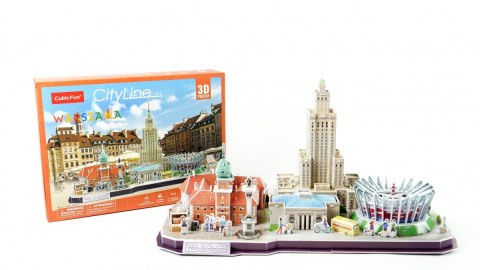 CubicFun: Rompecabezas 3D City Line Varsovia