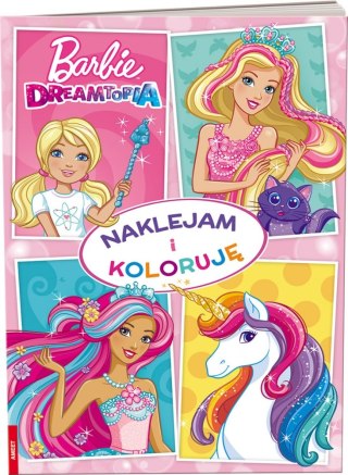 LIBRO DE PINTURA A4 BARBIE DREAM I STICK Y COLOR AMEET