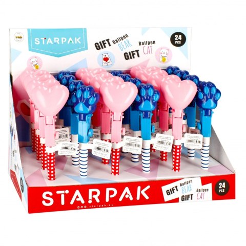 BOLIGRAFO BLOQUEO REGALO OSO/CORAZON STARPAK 491314