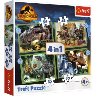 PUZZLE 4EN1 GRANDES DINOSAURIOS TREFL 34607