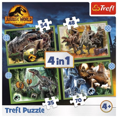 PUZZLE 4EN1 GRANDES DINOSAURIOS TREFL 34607