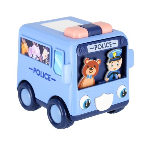 AUTO CARTOON 8CM MC POLICE MIX2 DISP 12/144/288 MEGA CREATIVO