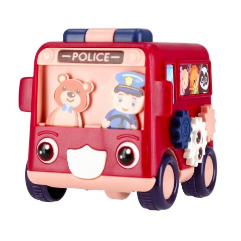 AUTO CARTOON 8CM MC POLICE MIX2 DISP 12/144/288 MEGA CREATIVO