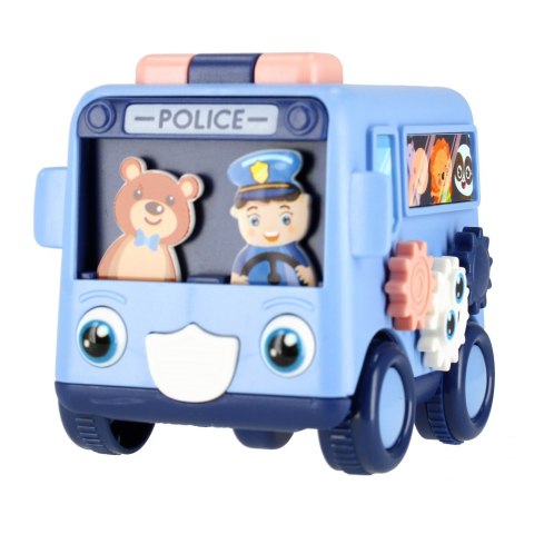 AUTO CARTOON 8CM MC POLICE MIX2 DISP 12/144/288 MEGA CREATIVO