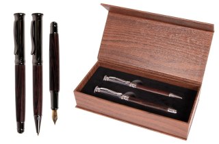 BOLÍGRAFO AUT ESTUCHE PLUMA IMPRESSIVE OSCURO CRESCO 850022 PUD SADPEX