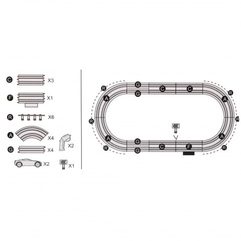 MANDO A DISTANCIA PARA COCHE MEGA CREATIVE 502258 MEGA CREATIVE