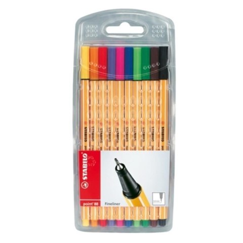 STABILO FINE PEN 88 JUEGO DE 10 COLORES 88/10 STABILO