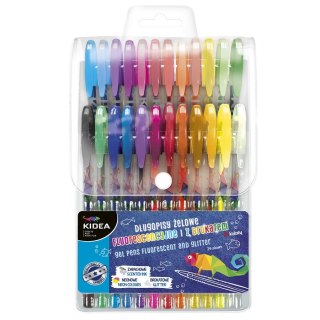 BOLIGRAFO GEL 24KOL FLUO BROK DERF KIDEA DERFORM ESTUCHE