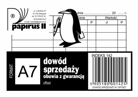 PRUEBA DE VENTA DE ZAPATOS IMPRESIÓN A7 PIR 142 PAPIRUS OFFSET