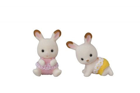 SYLVANIAN TWIN RABBIT TROLLEY CHECK 5432 WB6 EPOCH