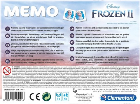 JUEGO MEMO FROZEN 2 CLEMENTONI 18051 CLEMENTONI