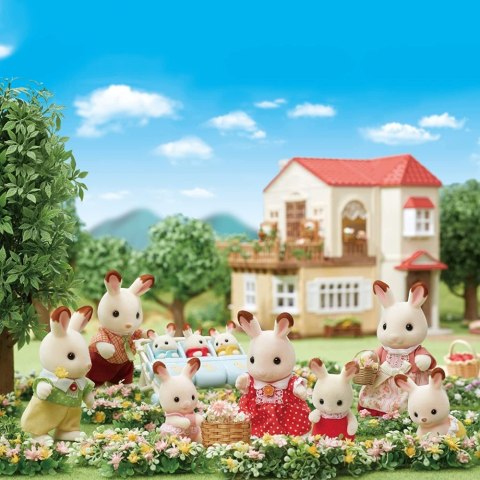 FAMILIA DE CONEJO DE SYLVANIAN CON OREJAS DE CUADRO 5655 W6 EPOCH