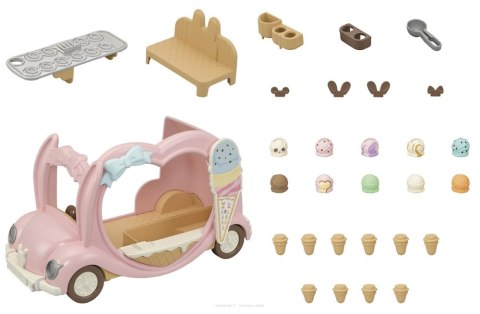 SYLVANIAN FELIZ COCHE DE HELADOS 5651 WB6 EPOCH