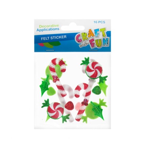 ADORNO DE FIELTRO DECORATIVO NAVIDAD Piruletas CRAFT WITH FUN 463687