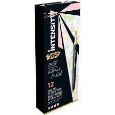 ILUMINADOR 2 CARAS 4 COLORES PASTEL INTENSIDAD PACK DE 12 UDS. BIC 503905